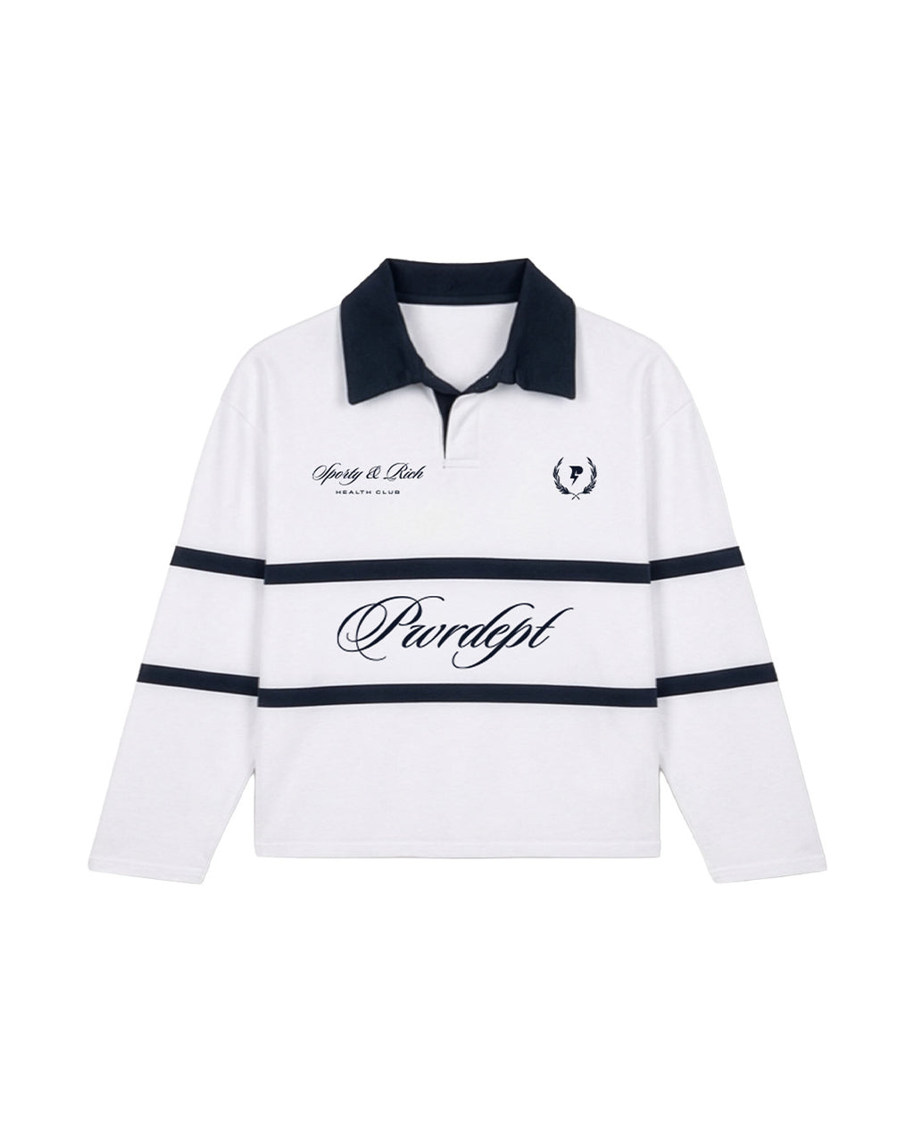 LONG SLEEVE POLO - WHITE