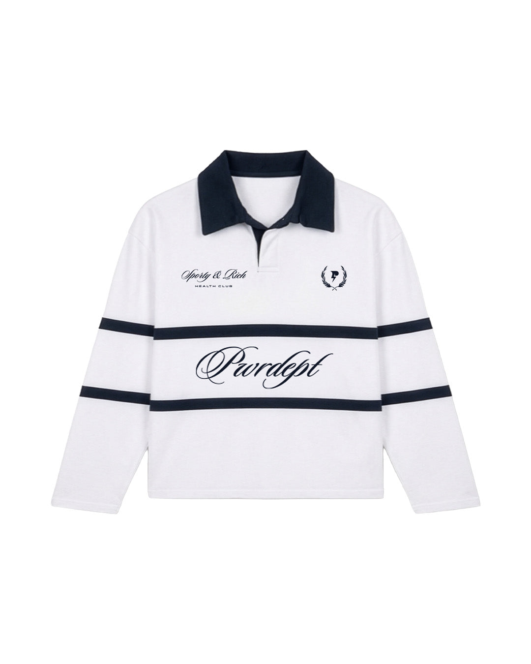 LONG SLEEVE POLO - WHITE