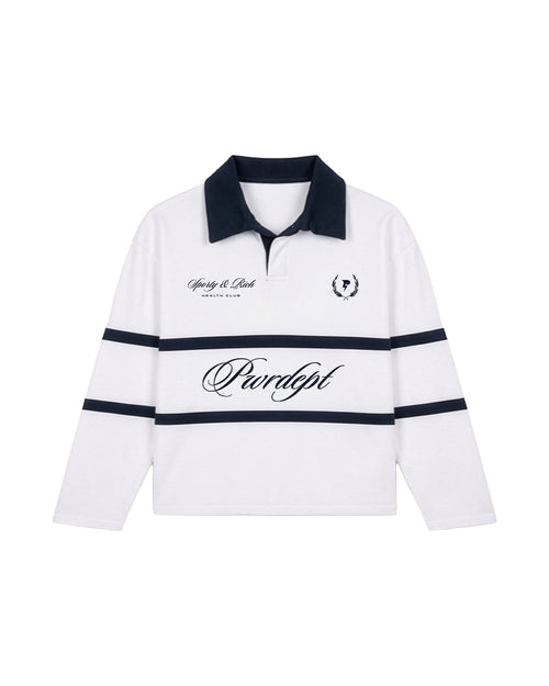 LONG SLEEVE POLO - WHITE