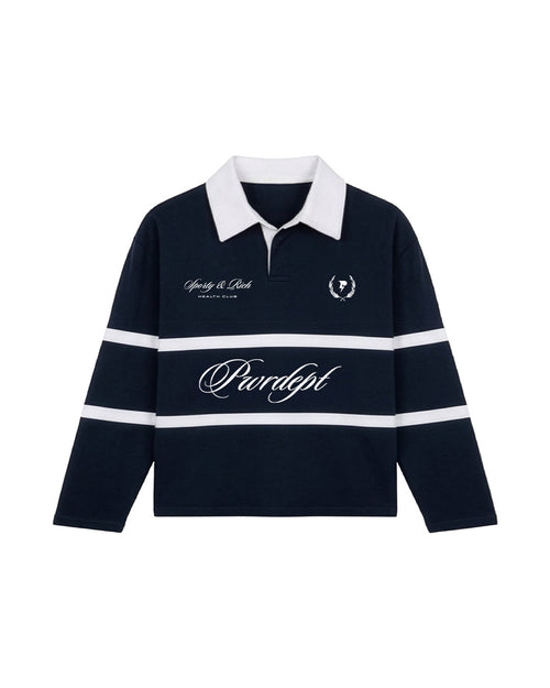 LONG SLEEVE POLO - NAVY