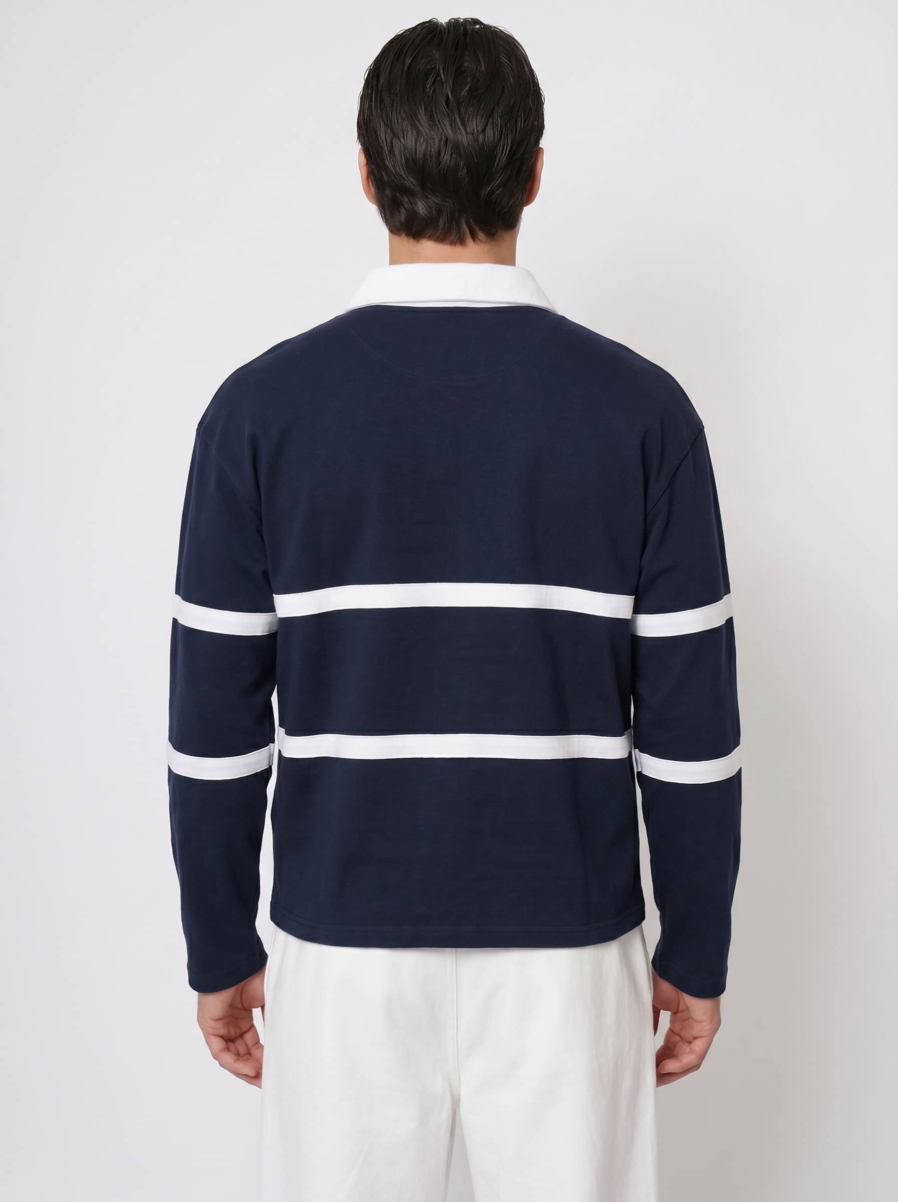 LONG SLEEVE POLO D.NAVY