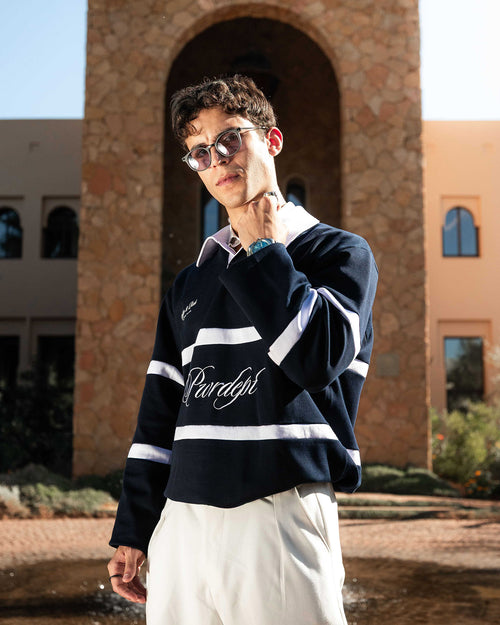 LONG SLEEVE POLO - NAVY